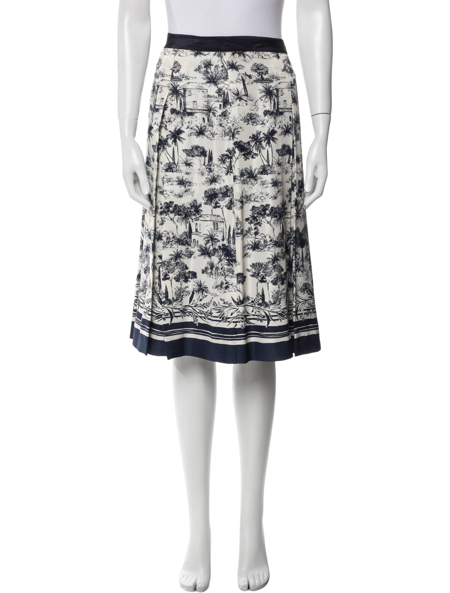 Tory Burch Silk Knee-Length Skirt w/ Tags