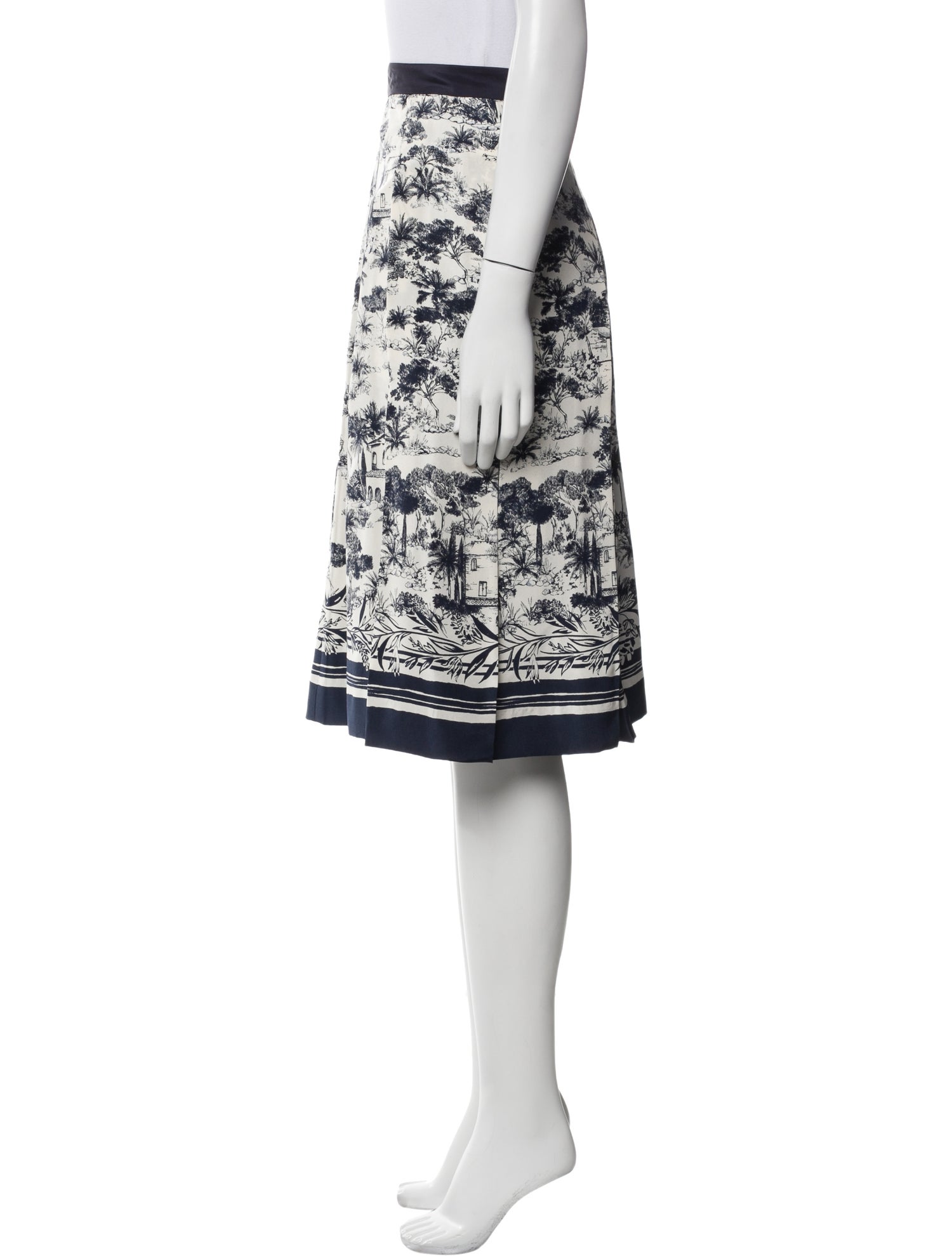 Tory Burch Silk Knee-Length Skirt w/ Tags