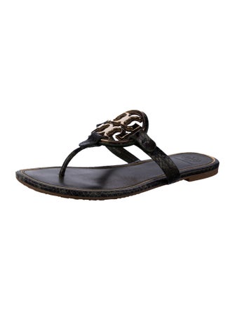 Tory Burch Snakeskin Slides