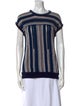 Tory Burch Striped Crew Neck Sweater