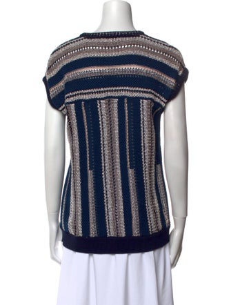 Tory Burch Striped Crew Neck Sweater