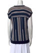 Tory Burch Striped Crew Neck Sweater