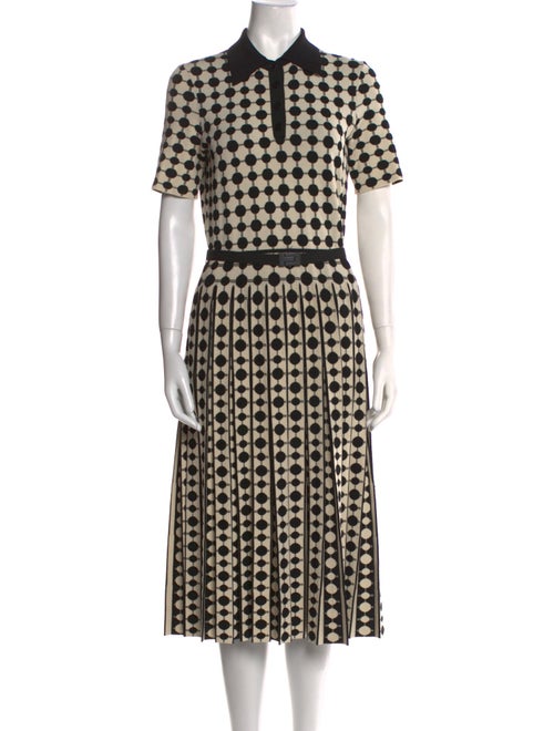 Tory Burch Polka Dot Print Knee-Length Dress