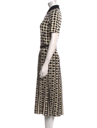 Tory Burch Polka Dot Print Knee-Length Dress
