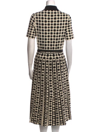 Tory Burch Polka Dot Print Knee-Length Dress