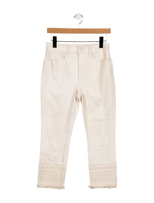 Tory Burch High-Rise Straight Leg Jeans