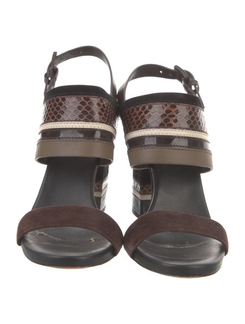 Tory Burch Suede Animal Print Slingback Pumps