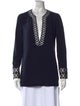 Tory Burch V-Neck Long Sleeve Tunic