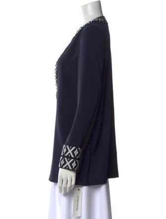Tory Burch V-Neck Long Sleeve Tunic