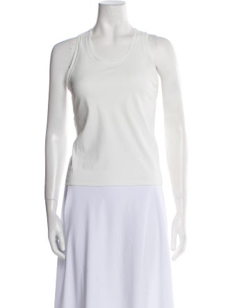 Tory Burch Scoop Neck Sleeveless Top