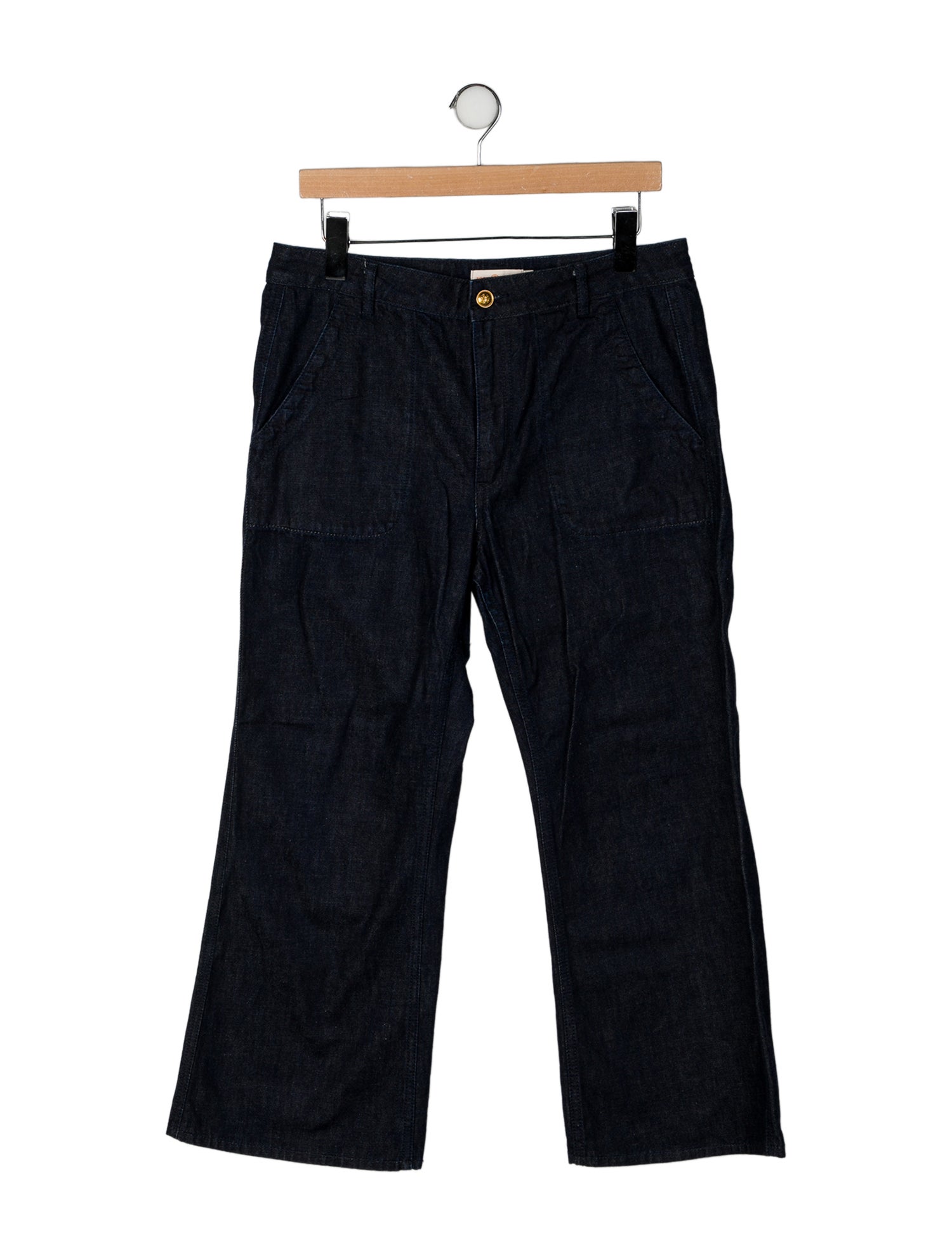 Tory Burch High-Rise Wide Leg Jeans