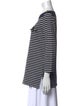 Tory Burch Striped Bateau Neckline Tunic