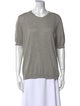 Tory Burch Crew Neck Short Sleeve T-Shirt