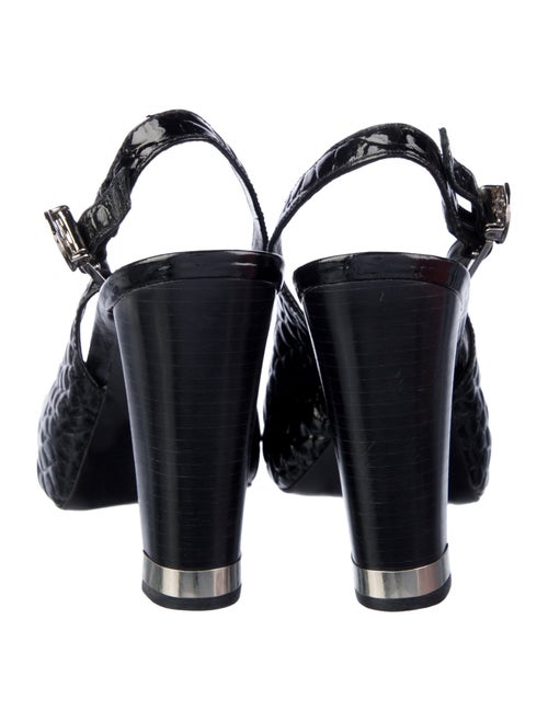 Tory Burch Embossed Leather Slingback Pumps