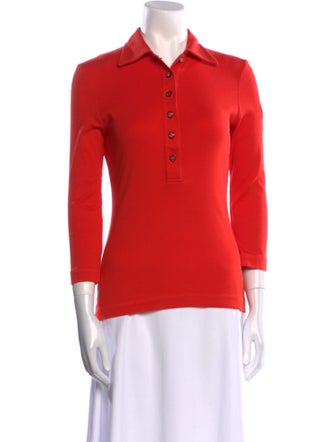 Tory Burch Three-Quarter Sleeve Polo