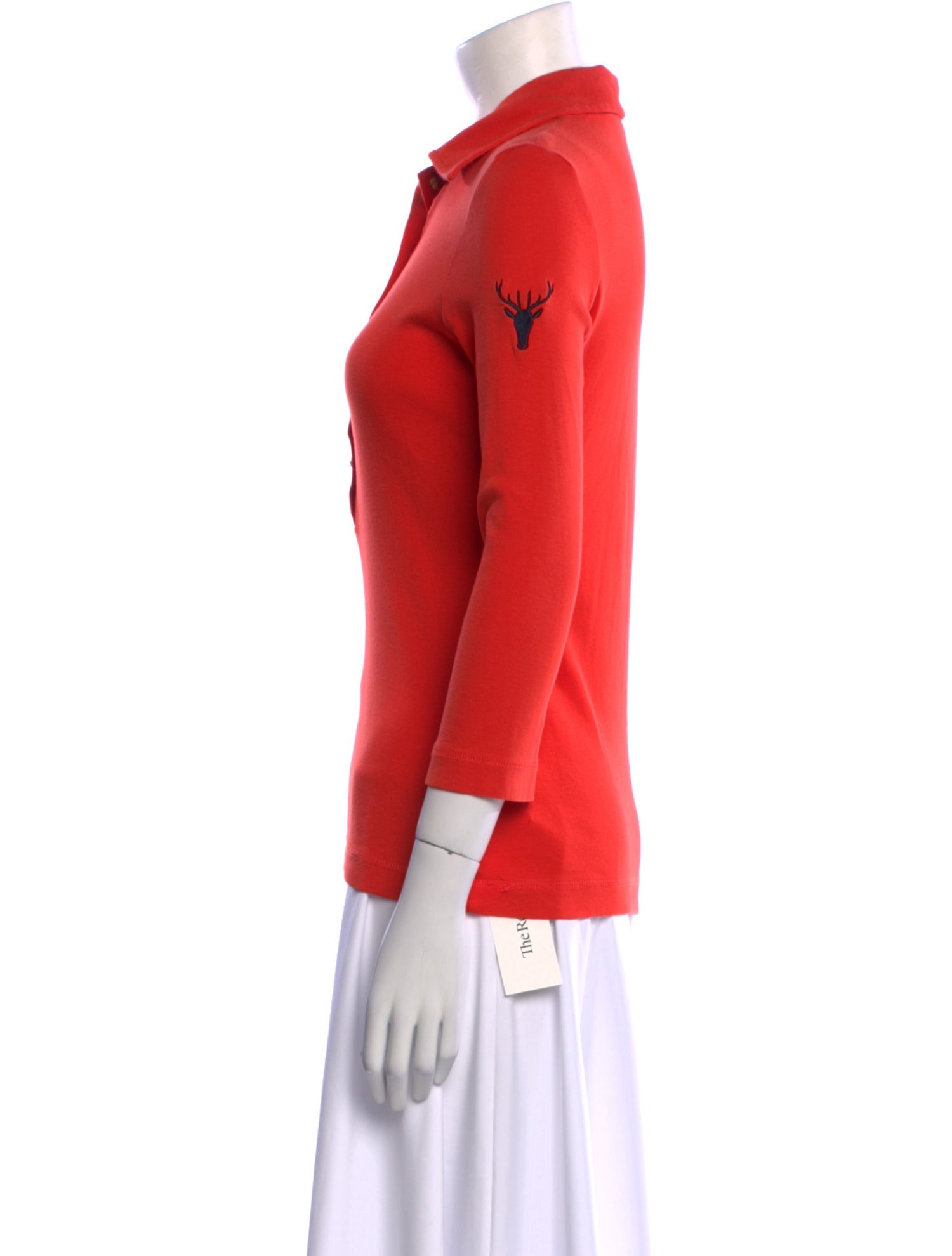 Tory Burch Three-Quarter Sleeve Polo