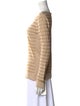 Tory Burch Striped Bateau Neckline Sweater