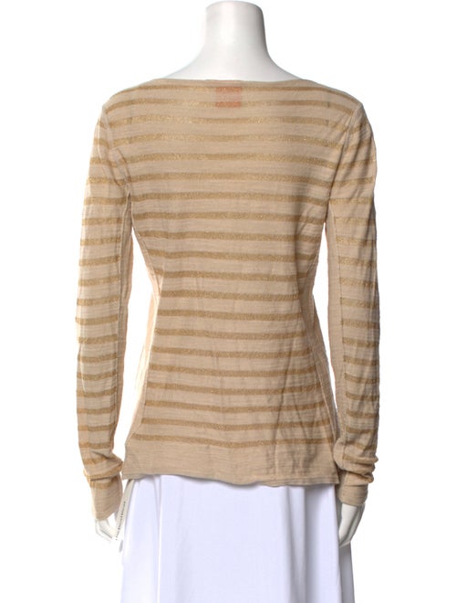 Tory Burch Striped Bateau Neckline Sweater