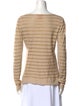 Tory Burch Striped Bateau Neckline Sweater