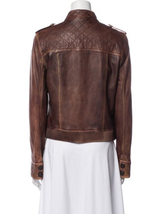 Tory Burch Leather Biker Jacket