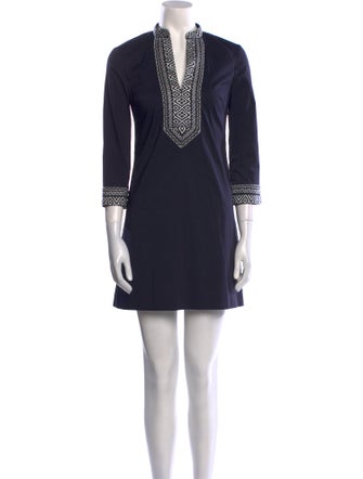 Tory Burch V-Neck Mini Dress