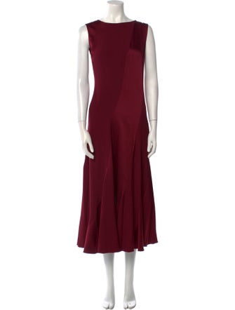 Tory Burch Scoop Neck Midi Length Dress