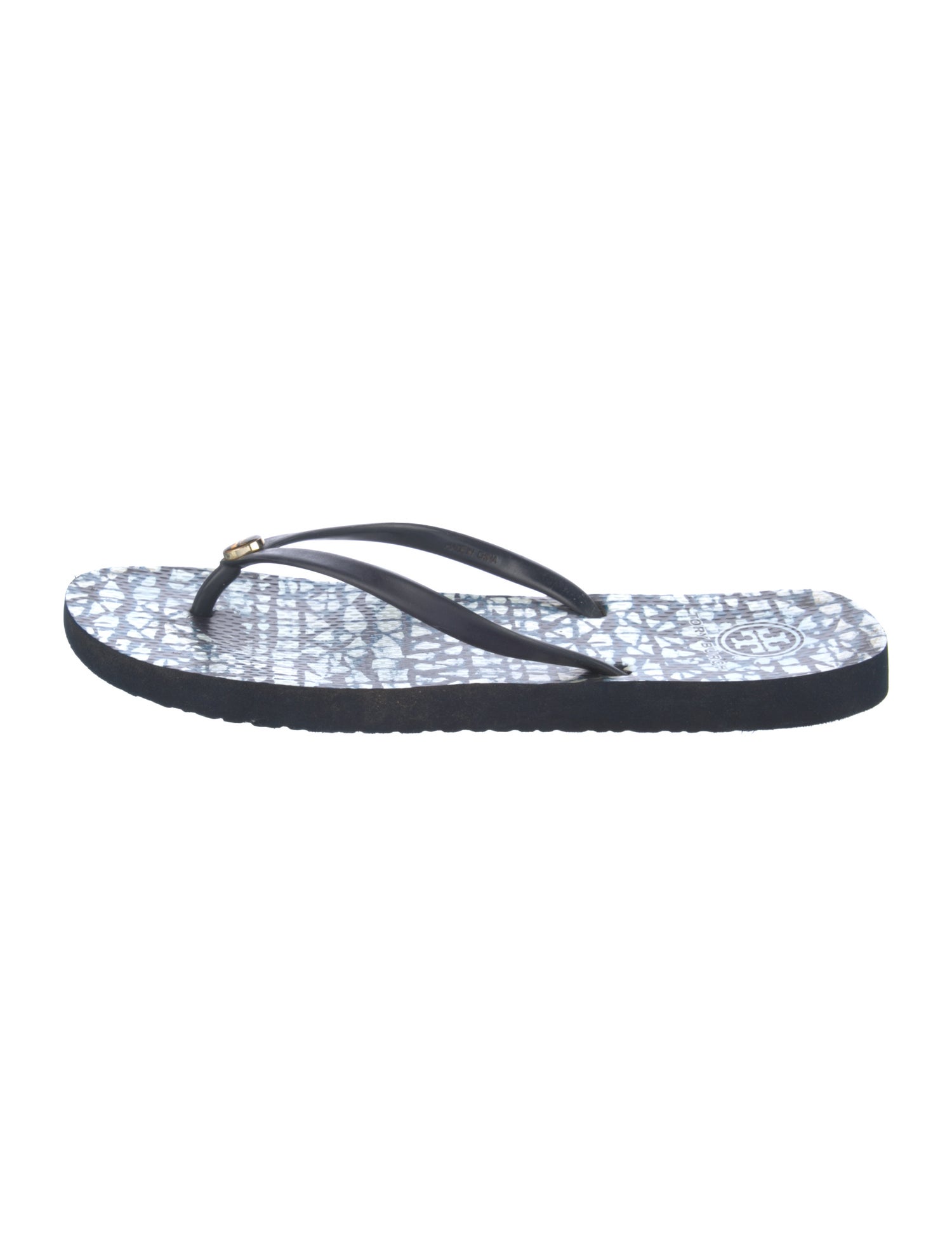 Tory Burch Rubber Printed Flip Flops
