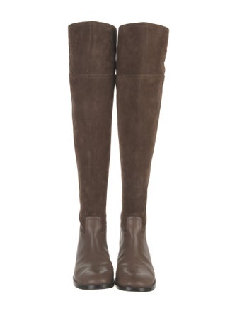 Tory Burch Suede Riding Boots