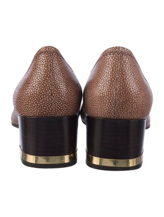 Tory Burch Leather Printed Pumps