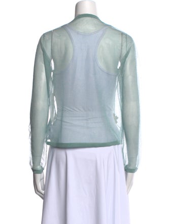 Tory Burch Floral Print Crew Neck Sweater