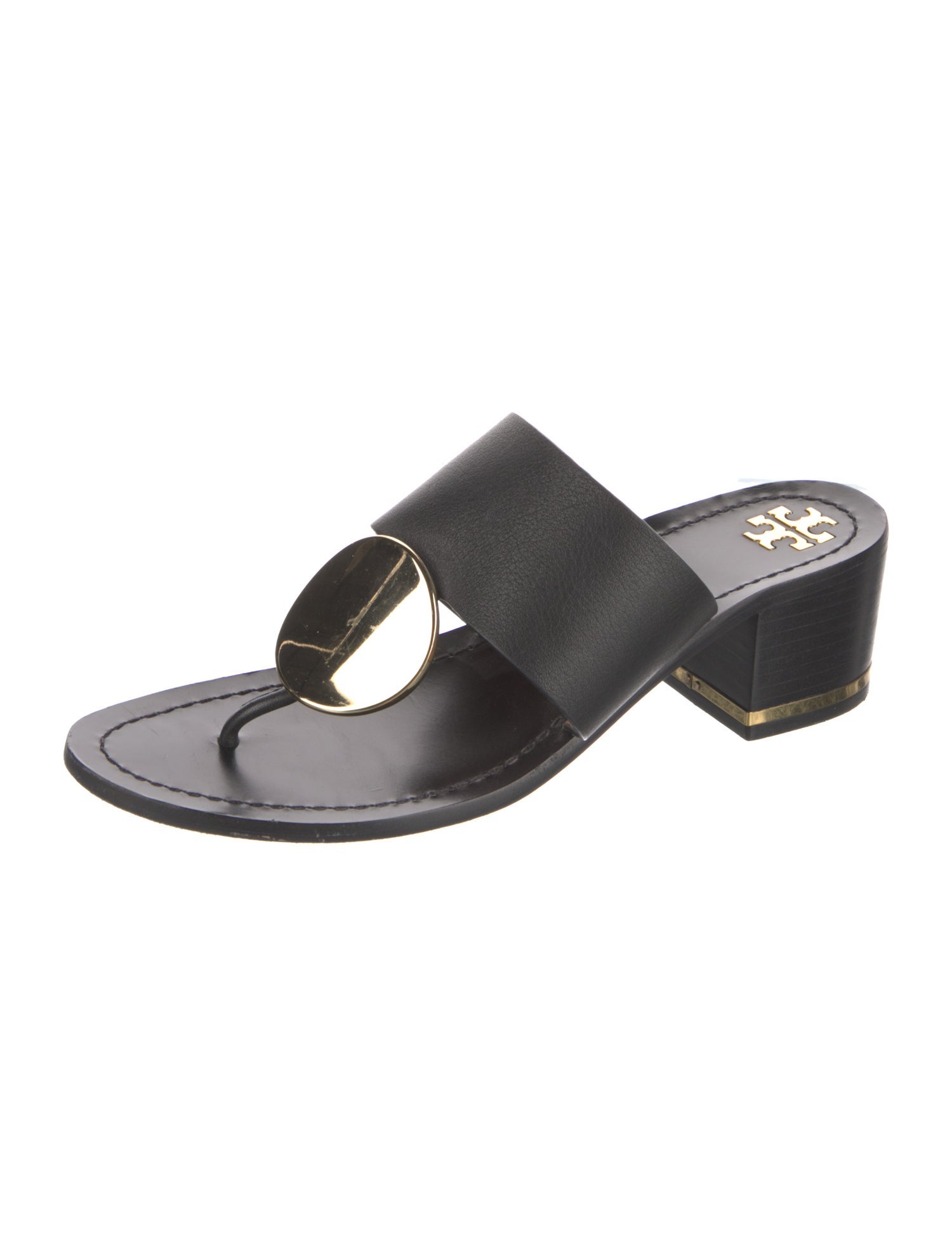 Tory Burch Leather Slides