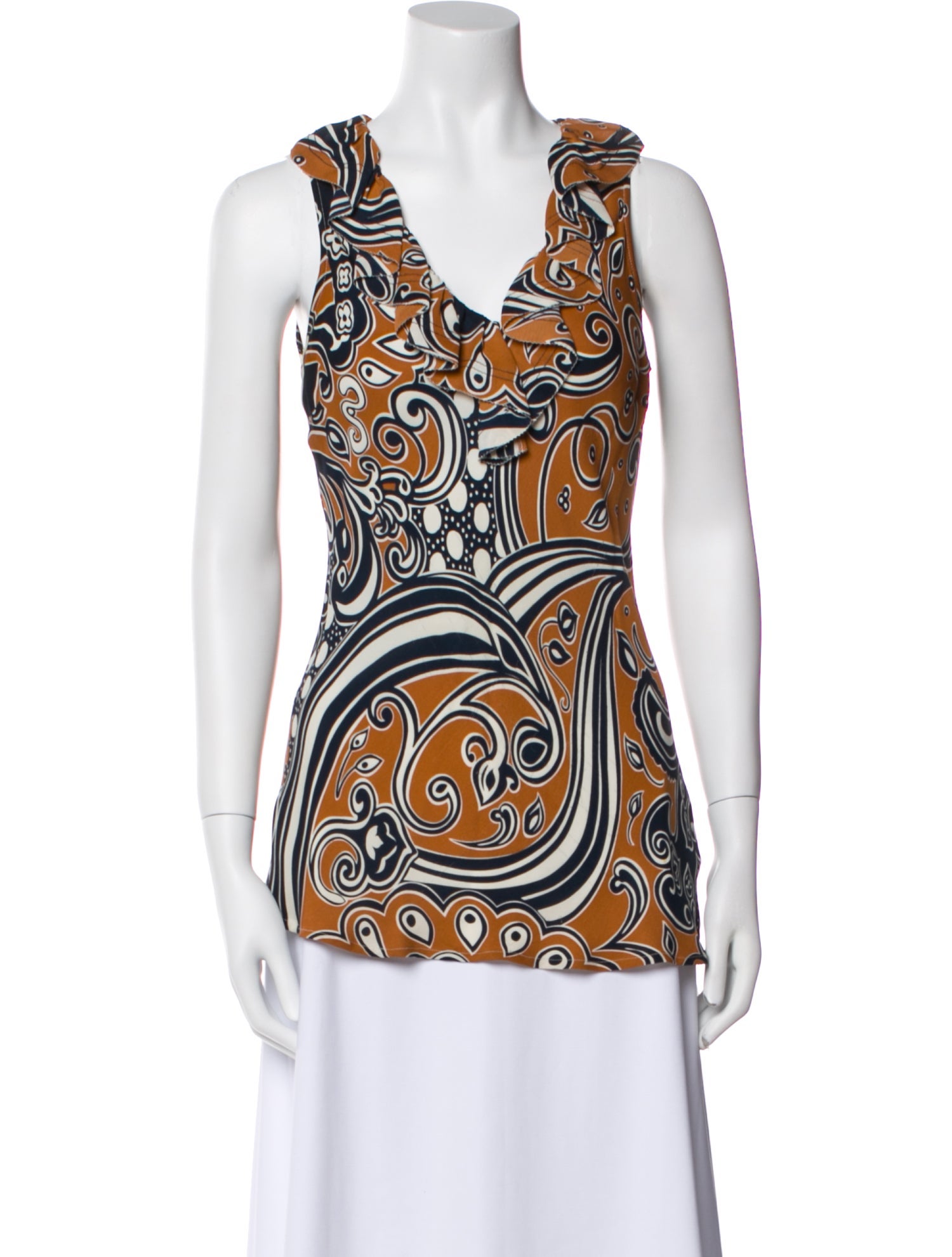 Tory Burch Silk Printed Tunic
