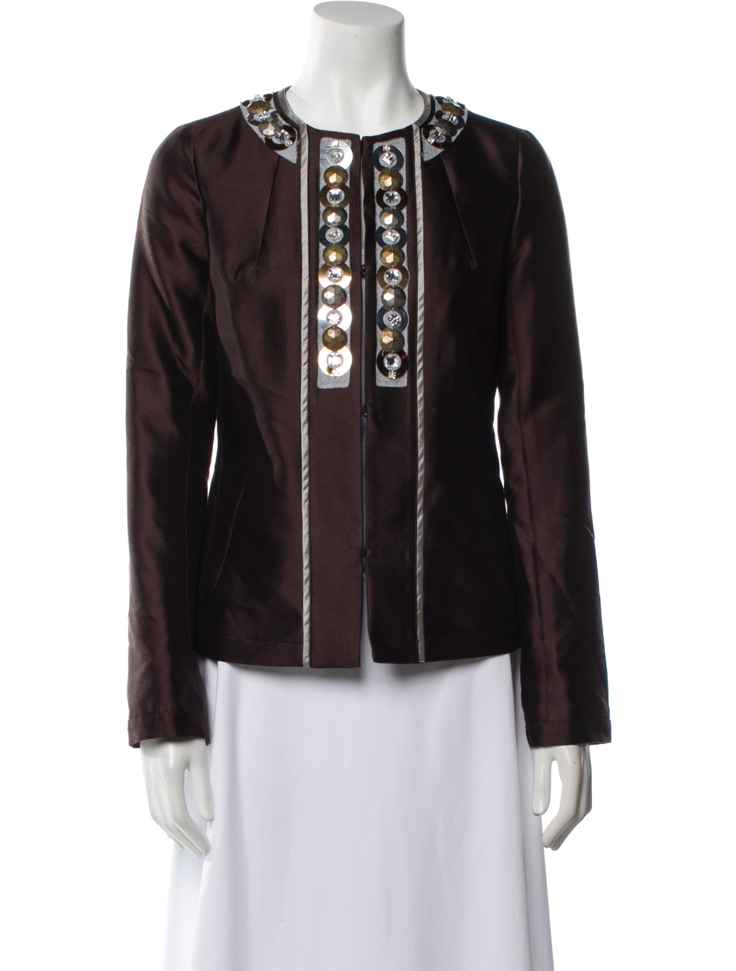 Tory Burch Wool Printed Evening Jacket w/ Tags