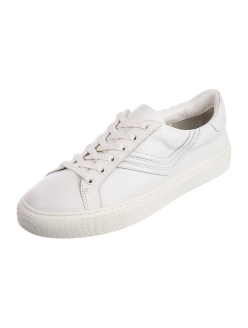 Tory Burch Leather Glitter Accents Sneakers