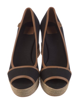 Tory Burch Canvas Printed Pumps