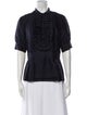 Tory Burch Silk Mock Neck Blouse