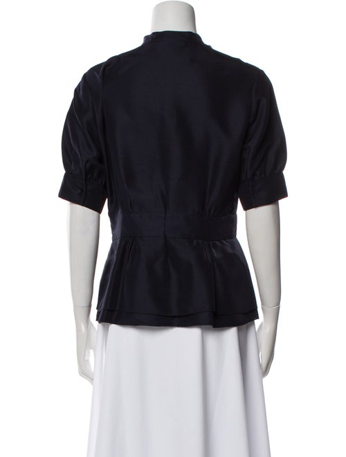 Tory Burch Silk Mock Neck Blouse