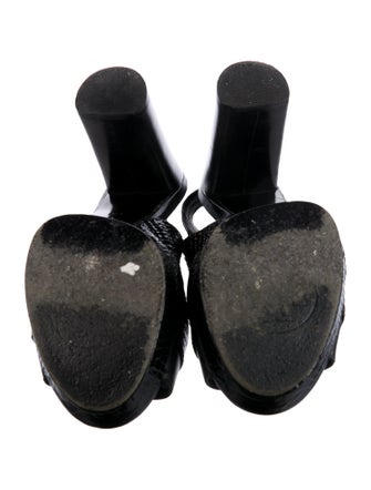 Tory Burch Embossed Leather Slingback Sandals