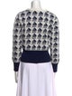 Tory Burch Printed Crew Neck Sweater