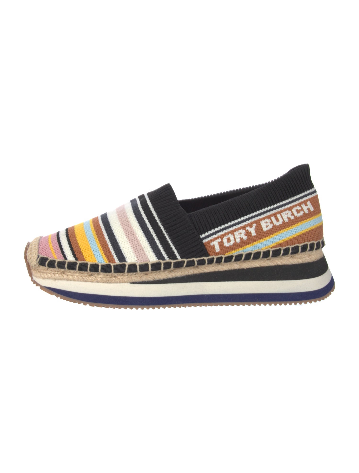 Tory Burch Striped Espadrille Sneakers
