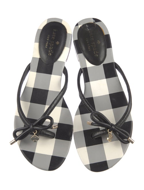 Tory Burch Leather Bow Accents Slides