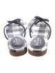 Tory Burch Leather Bow Accents Slides