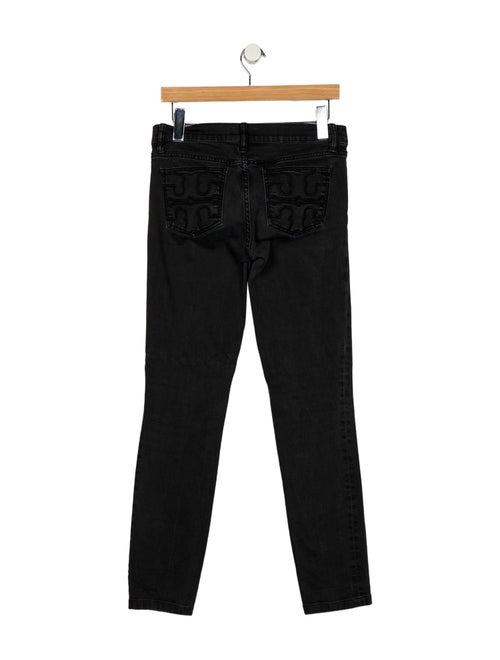 Tory Burch Mid-Rise Straight Leg Jeans