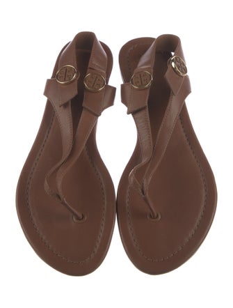 Tory Burch Leather T-Strap Sandals