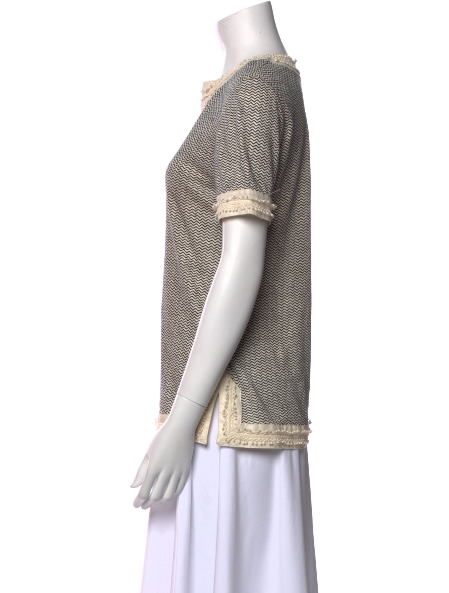 Tory Burch Linen V-Neck Tunic