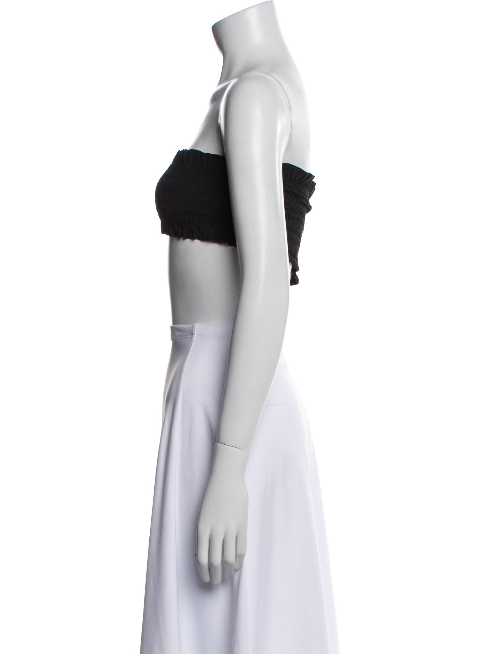 Tory Burch Nylon Strapless Crop Top