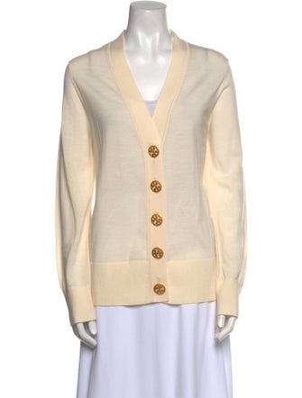 Tory Burch Merino Wool V-Neck Sweater