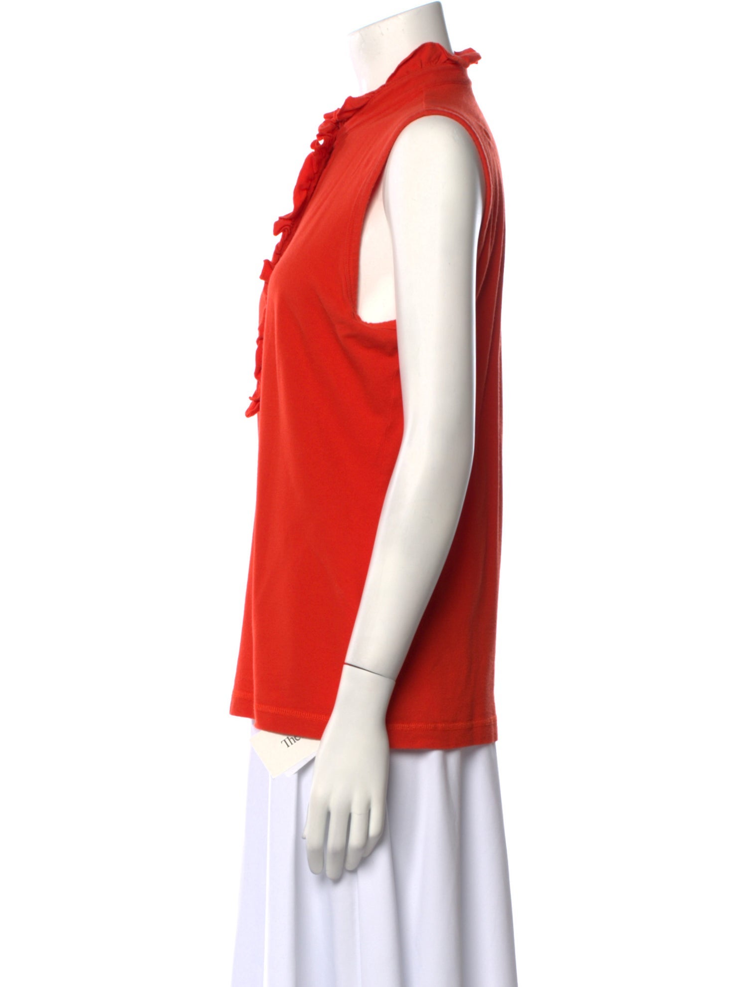 Tory Burch Mock Neck Sleeveless Polo