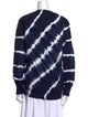 Tory Burch Tie-Dye Print Crew Neck Sweater