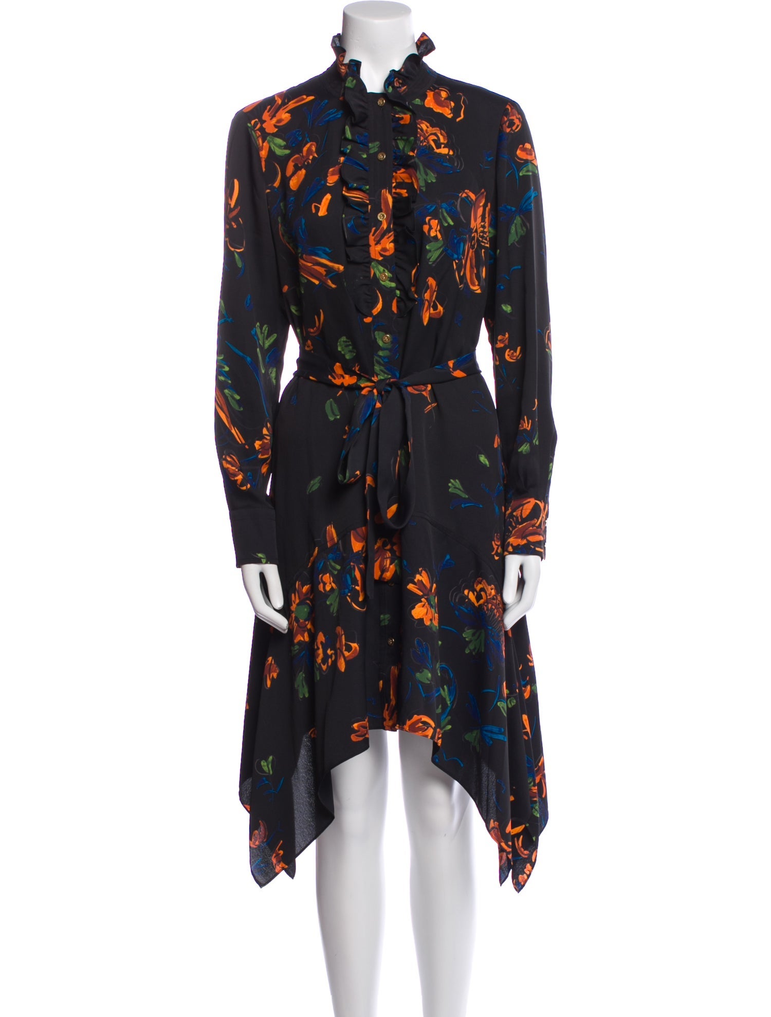 Tory Burch Floral Print Knee-Length Dress